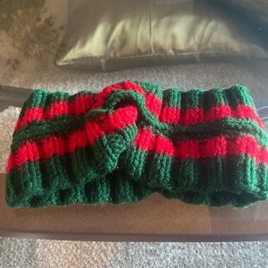 BACK IN STOCK Inspired Green and Red Wool Headband